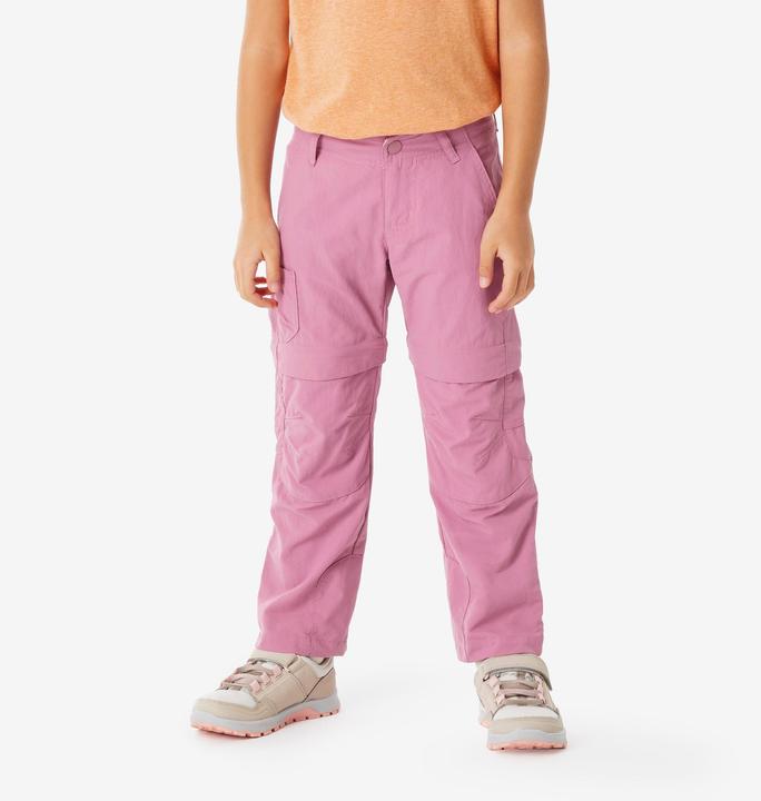 Actual product image Quechua Zip-Off-Hose MH500 Kinder Gr. 92–116 Bergwandern rosa (92, 98)
