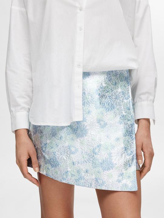 Actual product image Selected Femme Flowered Jacquard Mini Skirt (34)