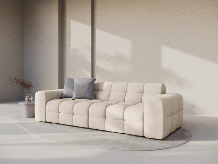 Actual product image Micadoni Velvet Sofa, "Kendal", 4 Seats, 255x103x79Made in Europe (2 person sofa, 3-seater, 4-seater)