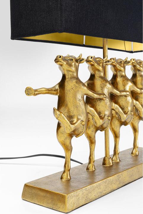 Produktbild Kare Design Tischleuchte Dancing Cows Schwarz (E27)