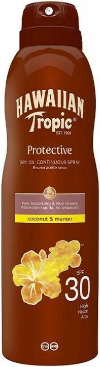 Image du produit Hawaiian Tropic Huile de noix de coco et de mangue (Spray solaire, SPF 30, 180 ml)