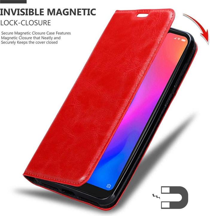 Productafbeelding Cadorabo Boek Onzichtbare Magneethoes (Xiaomi Mi A2 lite, Xiaomi Redmi 6 Pro)