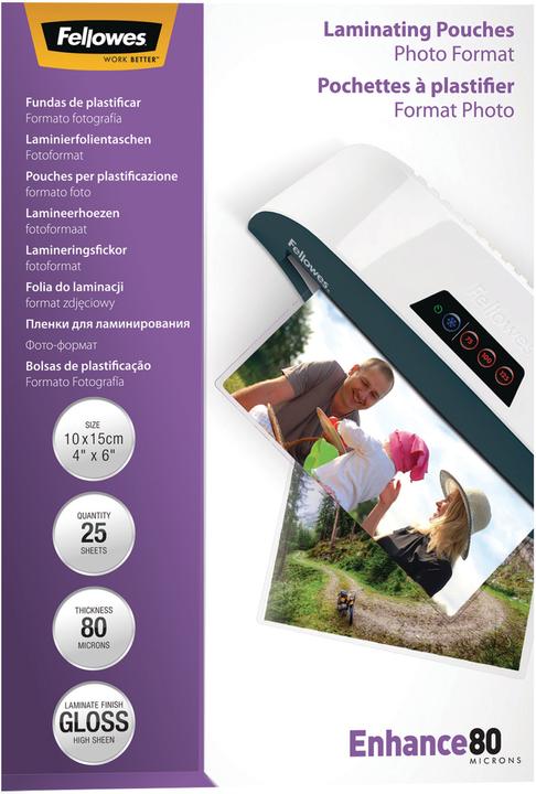 Actual product image Fellowes Enhance 80 (10 x 15 cm, 25 Piece, 80 µm)