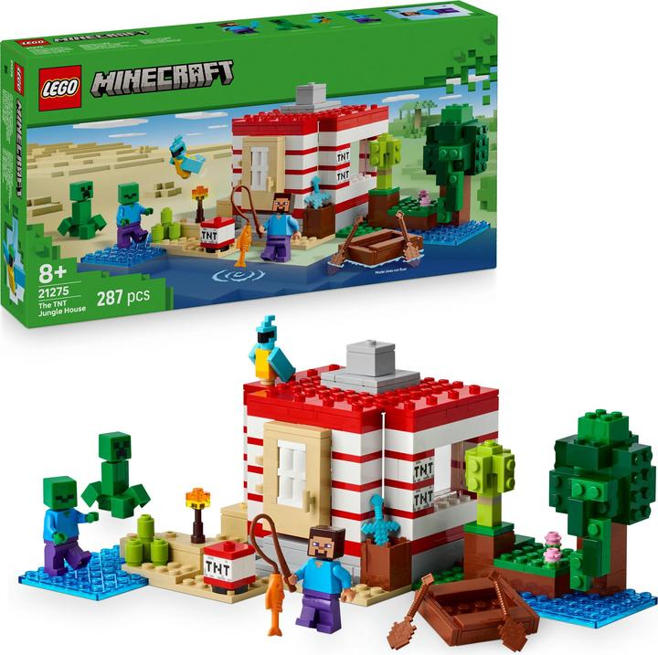 Produktbild LEGO Das TNT-Dschungelhaus (21275, LEGO Minecraft)