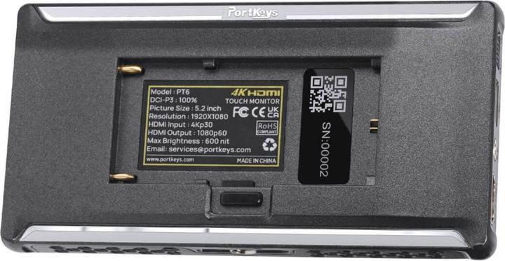 Actual product image Portkeys PT6 (5.20", Full HD)