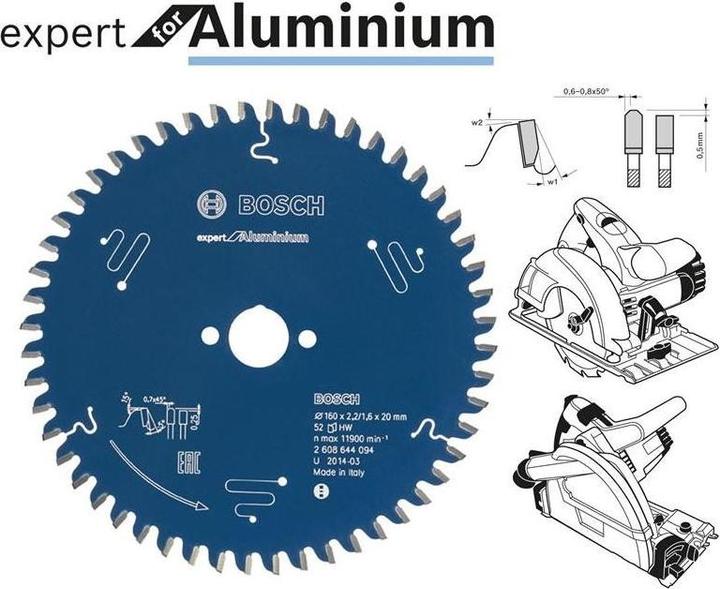Immagine prodotto Bosch Professional Zubehör Lama di sega circolare Expert for Alum