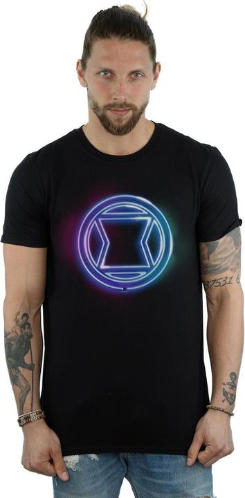 Actual product image Mens Black Widow Neon Logo T-Shirt (4XL)
