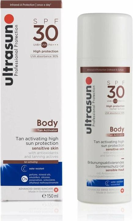 Image du produit Ultrasun Activateur de bronzage pour le corps (Gel solaire, SPF 30, 150 ml, 225 g)