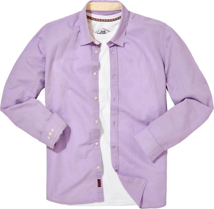 Actual product image Joe Browns Linen Blend Long Sleeve Shirt (S)
