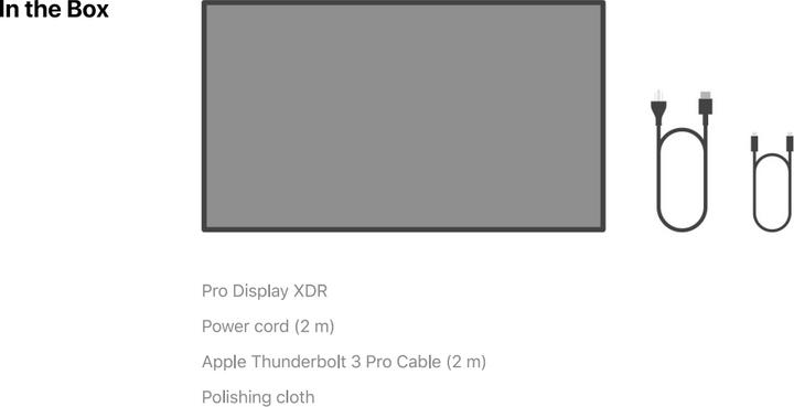 Actual product image Apple Pro Display XDR (6016 x 3384 pixels, 32")