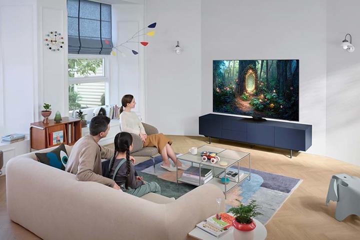 Actual product image Samsung Series 8 TV QE65QN85CATXZT Neo QLED 4K, Smart TV 65' Neural Quantum 4K Processor, Dolby Atm (65", QN85C, NeoQLED, 4K)