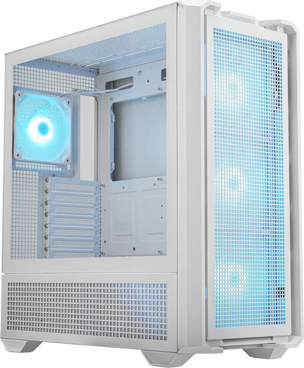 Immagine prodotto Cougar MX600 White | Case PC | Mid Tower / Pannello frontale in rete / 3 ventole da 140 mm + 1 ventola da (mATX, SSI CEB, Mini-ITX, ATX)