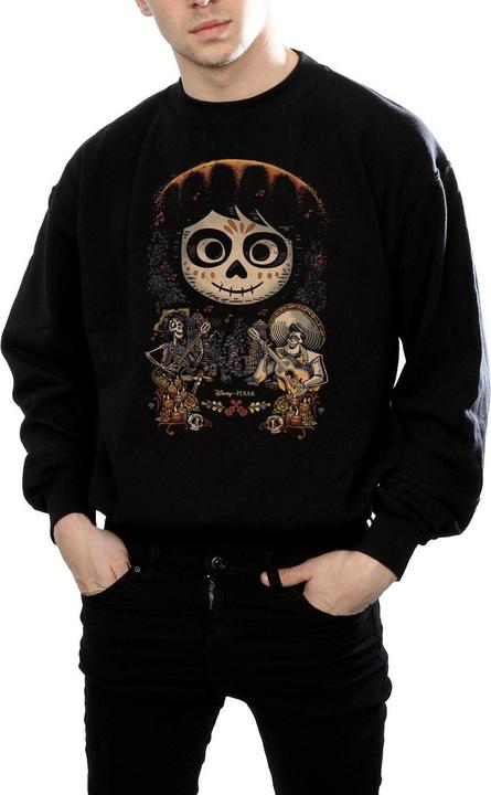 Actual product image Disney Mens Coco Miguel Face Poster Sweatshirt (M)