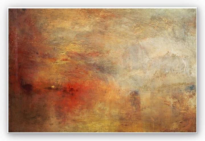 Produktbild Trenddeko Turner - Sonnenuntergang über einem See (100 x 70 cm)