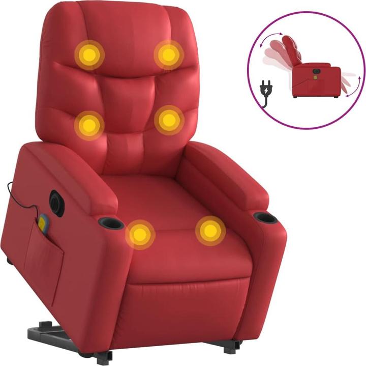 Image du produit VidaXL Fauteuil de massage avec releveur électrique Similicuir