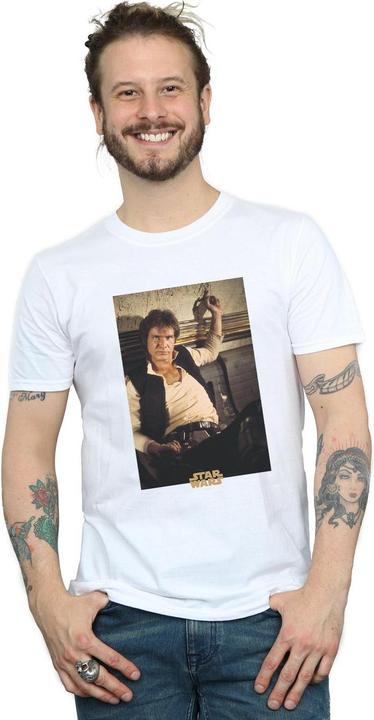 Actual product image Star Wars Mens Han Solo Mos Eisley T-Shirt (M)