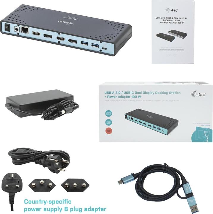 Immagine prodotto i-tec Dualdock (USB-C, 14 Porti)