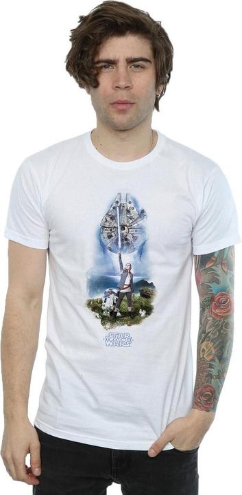 Actual product image Star Wars Mens The Last Jedi Rey Lightsaber T-Shirt (3XL)