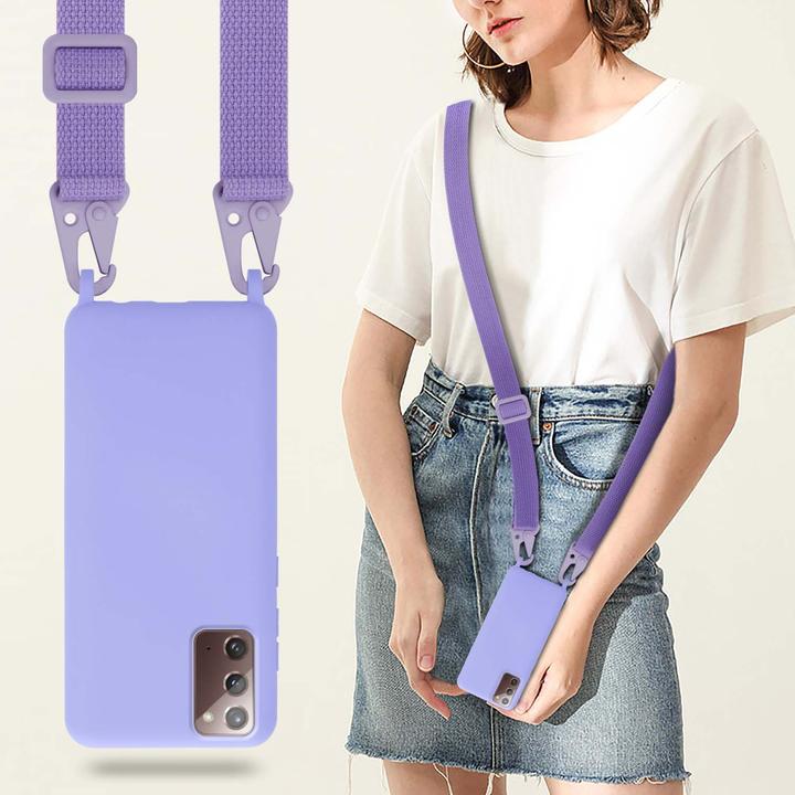 Actual product image Cadorabo TPU Cover Mobile Phone Chain Liquid (Samsung Galaxy Note 20)