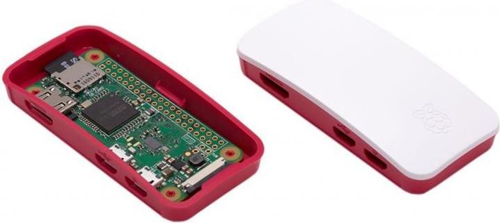 Produktbild Berrybase offizielles Gehäuse für Raspberry Pi Zero rot/weiss
