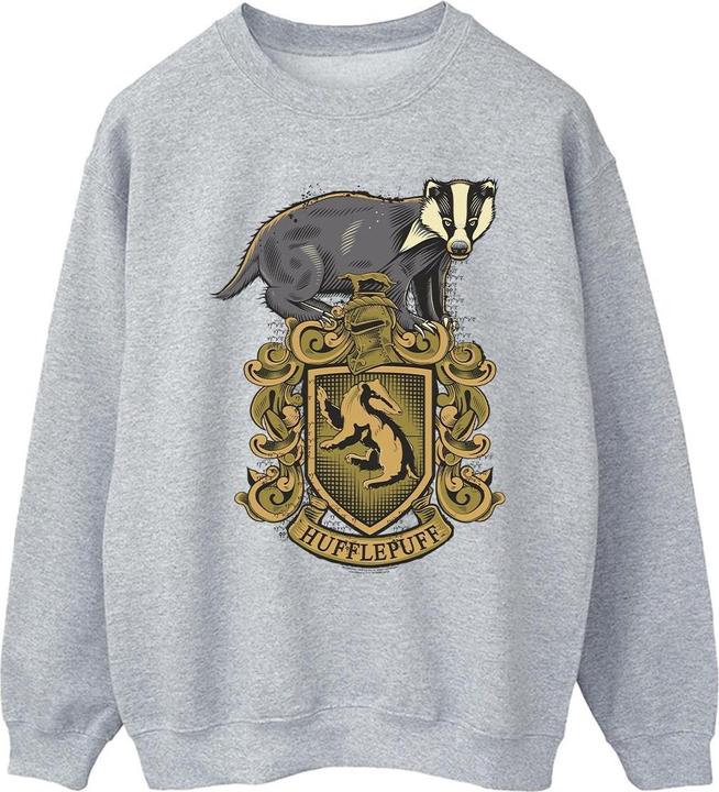Actual product image Mens Hufflepuff Sketch Crest Sweatshirt (XL)
