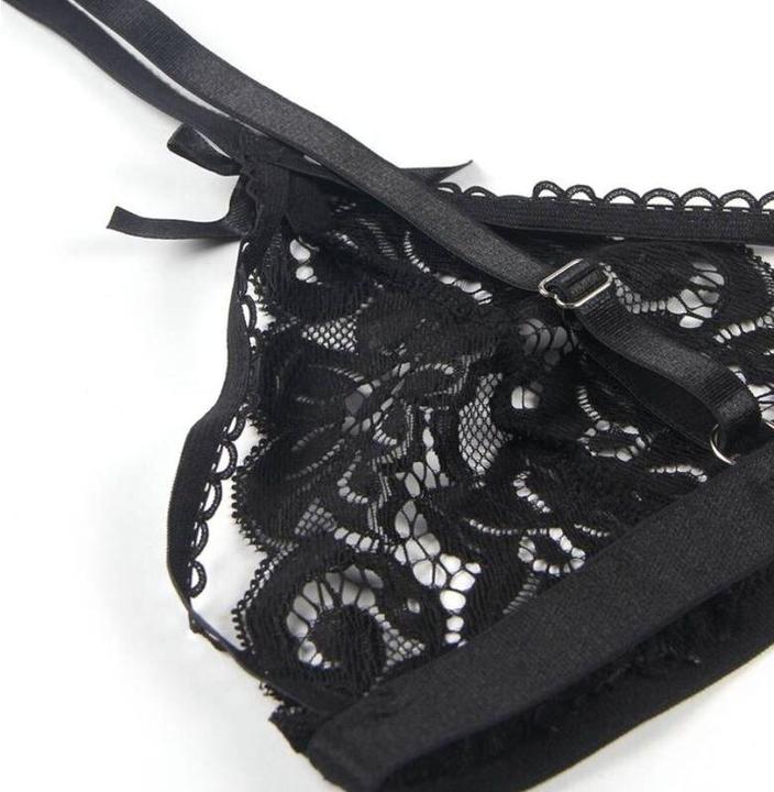 Produktbild Subblime Dreiteiliges Set Bh+ Strumpfg?Rtel + String S/M (M)