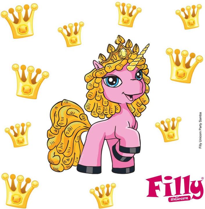 Actual product image Wall-Art Filly Unicorn Party Samba (70 x 70 cm)
