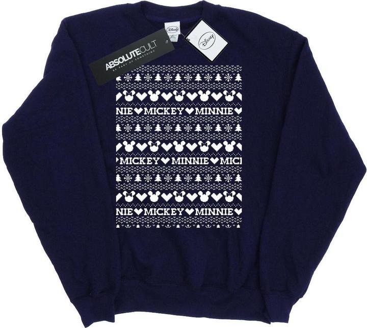 Immagine prodotto Disney Mickey And Minnie Christmas Fair Isle Felpa Uomo (M)