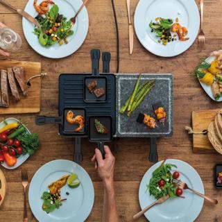 Productafbeelding Bourgini Gourmette/Raclette/ Steengrill Plus - 8 personen