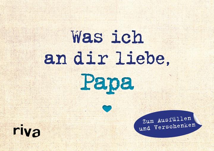 Immagine prodotto Was ich an dir liebe, Papa – Miniversion (Tedesco, Alessandra Reinwarth, 2019)