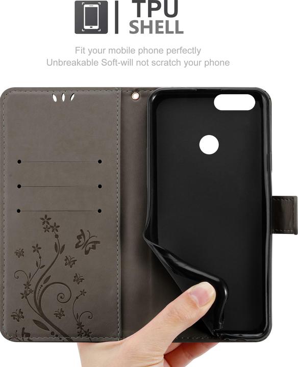 Produktbild Cadorabo Flower Book Cover (Honor 7X)