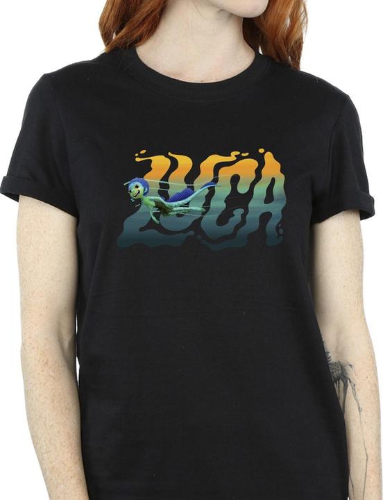 Actual product image Disney Womens/Ladies Luca Swim Cotton Boyfriend T-Shirt (XXL)