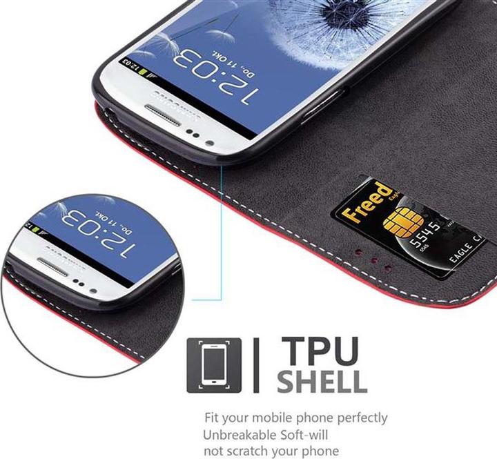 Actual product image Cadorabo Book X Wallet Cover (Samsung Galaxy S3 Mini)