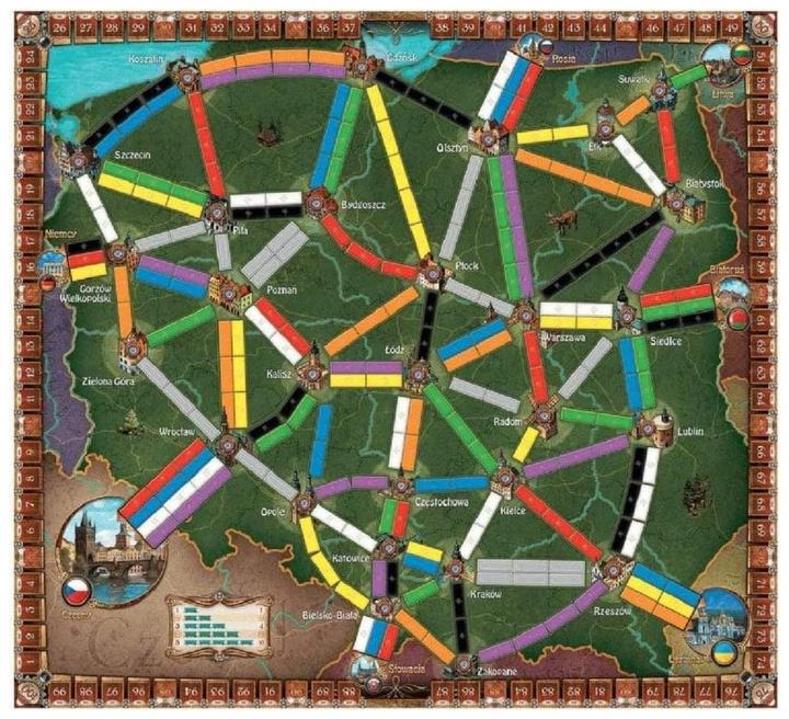 Produktbild Rebel Dodatek do gry Wsiąść do Pociągu: Kolekcja Map 6.5 - Polska (Polnisch)