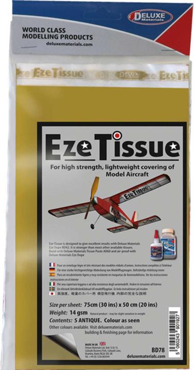 Actual product image Deluxe Materials eze tissue antique lining paper 75x50xm 3pcs. from 14 g/m²