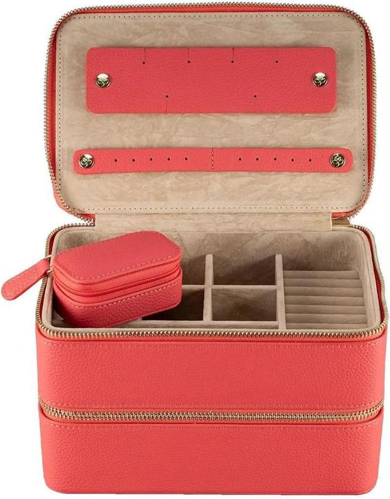 Actual product image Windrose 803974.01 - Jewellery case L with zip fastener Aurora coral