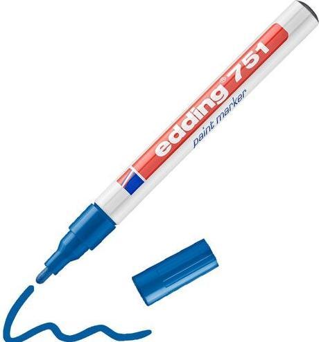 Produktbild Edding 751 Blau Blau (Blue, White, 2 mm, 1 x)