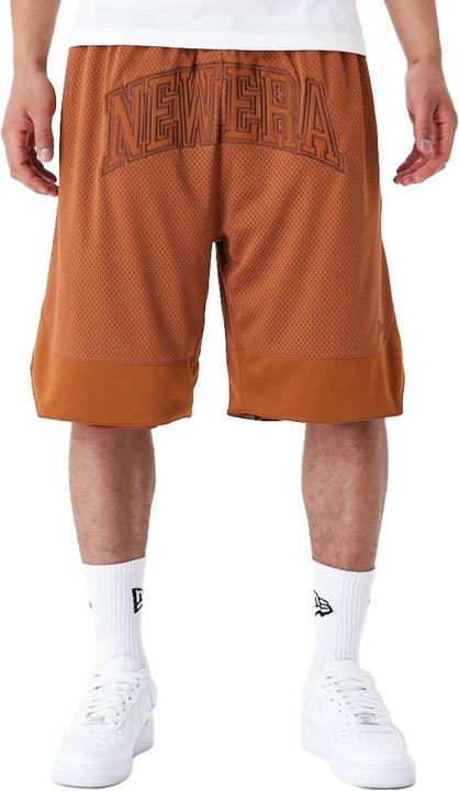 Immagine prodotto New Era Pantaloncini da basket in rete oversize marrone terra (XL)