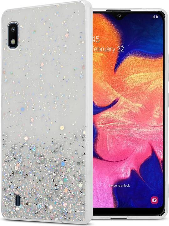 Transparent with glitter