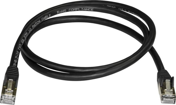 Image du produit StarTech .com 6ASPAT7MBK Câble patch CAT6a (7 m, noir, connecteur RJ45 Snagless, câble CAT6a STP, cuivre) (S/UTP, CAT6a, 7 m)