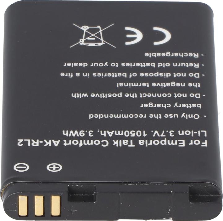 Actual product image XCell Mobile phone battery Li-Ion 3.7V 1050mAh replaces Emporia V66 001