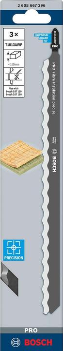Actual product image Bosch Professional Zubehör PRO Fibre Insulation precise T1013AWP Jigsaw blade, 250 mm, 3 pcs.