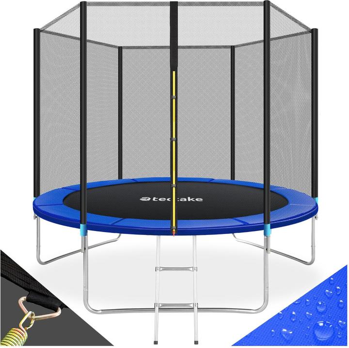 tectake Trampolin mit Sicherheitsnetz (366 cm)