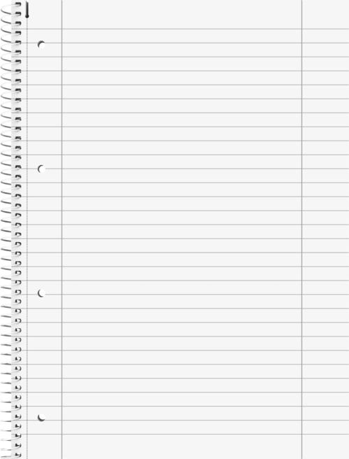 Actual product image 5 college notepads Student Pastel ruling 27 lined DIN A4 inside and outside margin (A4, Lined)