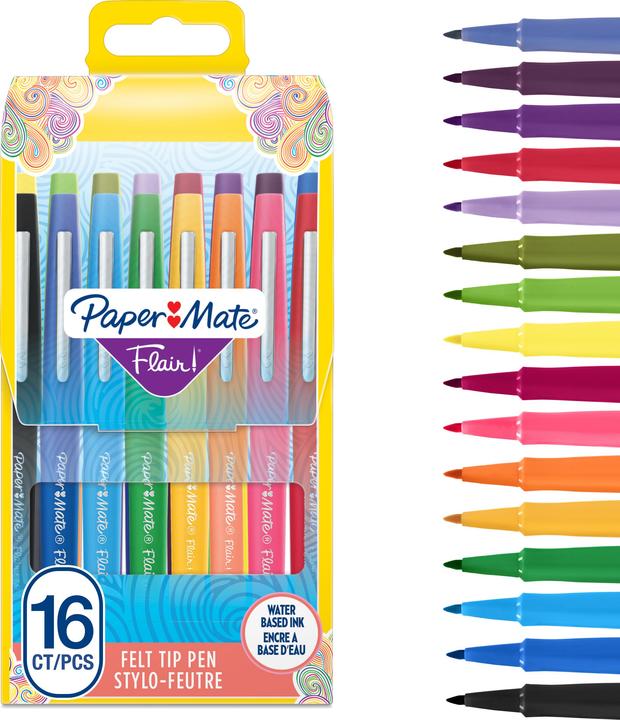 Produktbild Paper Mate Flair Set (Mehrfarbig, 16 x)