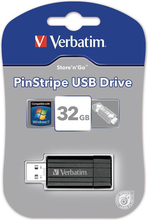 Actual product image Verbatim PinStripe (32 GB, USB-A, USB 2.0)