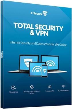 F-Secure Total Security und VPN (3 User, 12 Monate)