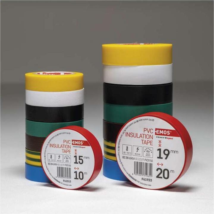 Actual product image Emos Insulating tape PVC 15mm/10m black, 10 pcs. (15 mm)