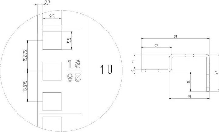Actual product image Triton Rack rail