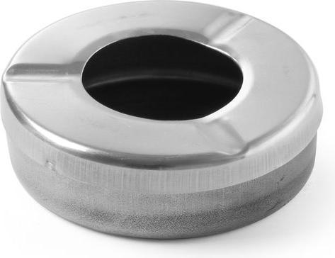 Immagine prodotto Hendi Posacenere a vento con coperchio in acciaio inox, rotondo
